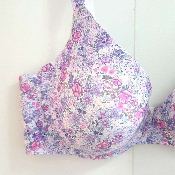Jessica Simpson Women's Full Figure Bra Underwire Padded Floral Size 42 D - Picture 2 of 8
